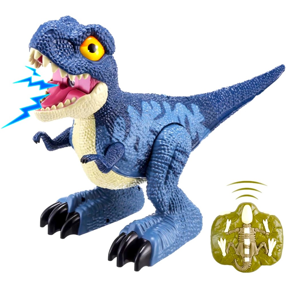 NWT RC Tyrannosaurus rex Dino Toy W/ Lights,‎ Music, Auto-Demo & Spray Function